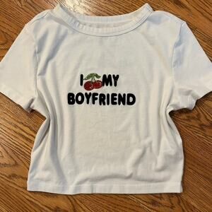 Y2K Bling Cherry Gem Shirt